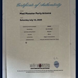 Party Arizona Certificate of Authenticity